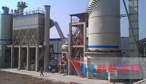 廣西60萬噸鋼渣處理生產(chǎn)線設(shè)備廠家　HLM立式磨粉機