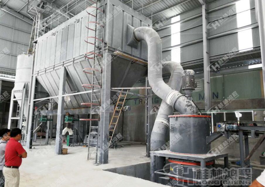 桂林鴻程白云石磨粉機，環保磨粉機-HCH超細環輥磨粉機環保設備